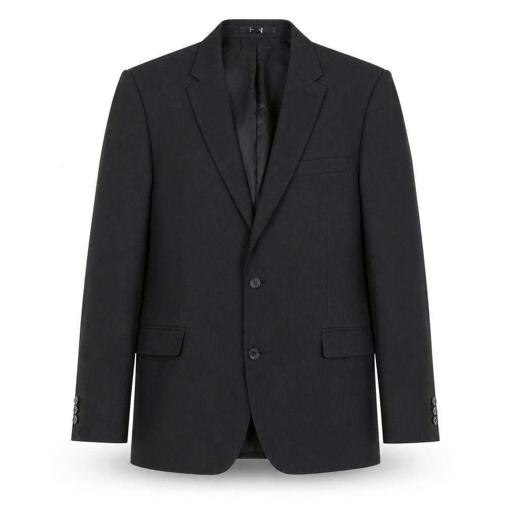 Front view of Thomas Nash Men's Black Regular Fit Blazer 42R