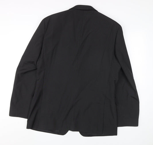 Thomas Nash Men's Black Regular Fit Blazer 42R