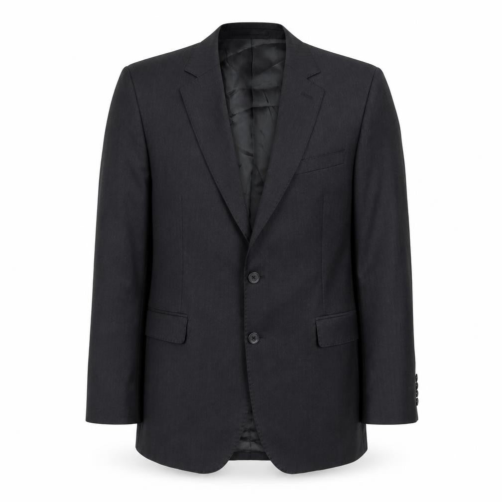 Mens 42 Chest Regular Jaeger Black Two-Button Blazer