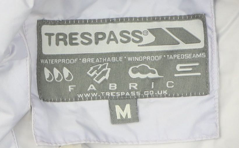 Trespass Women's White Basic Jacket M Waterproof