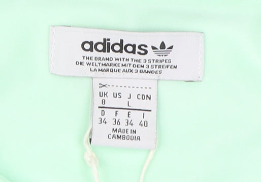 Adidas Women's Green Cropped Tank Top Size 8