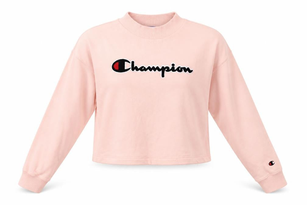 Womens UK M Regular Champion Pink Pullover Sweatshirt