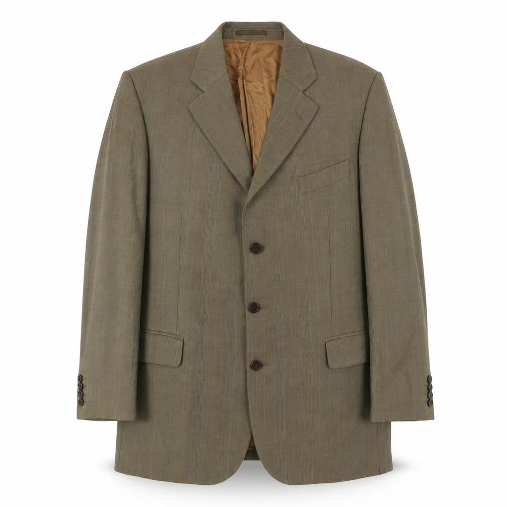 Mens 44 Chest Regular Magee Brown Three-Button Blazer