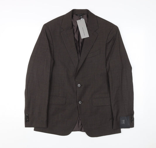 Banana Republic Men's Brown Wool Blazer, Size 38S, Formal Wear
