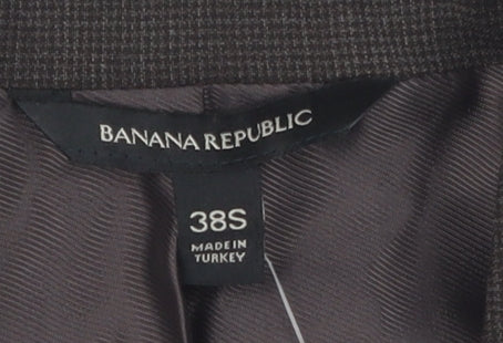 Banana Republic Men's Brown Wool Blazer, Size 38S, Formal Wear