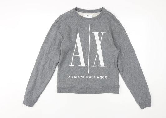 Armani Exchange Women’s Grey Logo Sweatshirt XS