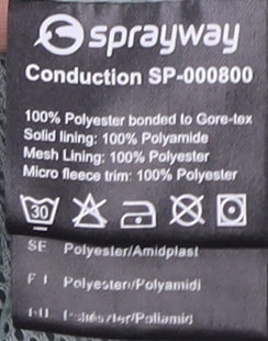 Sprayway Women's Grey Hooded Jacket Size 10 Waterproof
