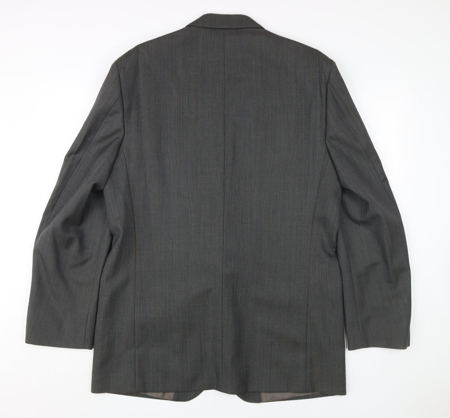 Crombie Men's Grey Wool Blazer 44 Long Formal