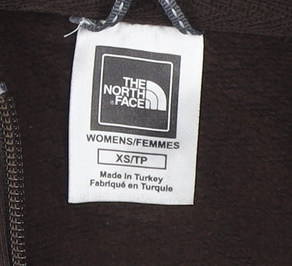 The North Face Womens Brown Full Zip Hoodie XS
