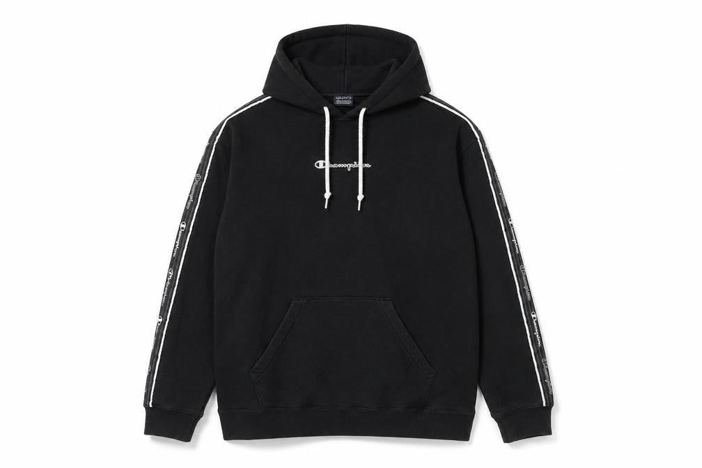 Mens UK M Regular Champion Black Pullover Hoodie