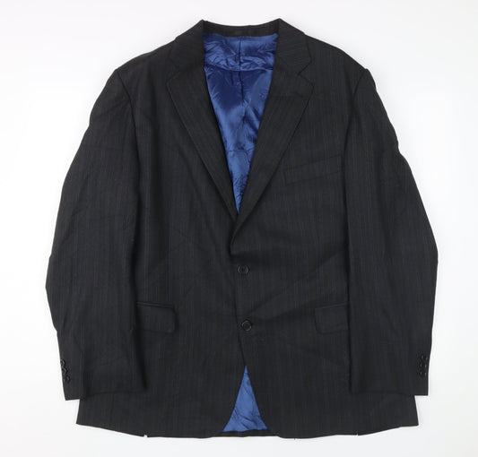 Magee Men's Black Regular Fit Tweed Blazer, Size 44R