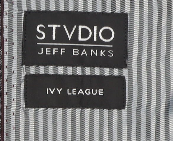 STVDIO Jeff Banks Men's Grey Check Blazer 40L