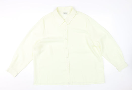 Eastex Women's Ivory Button-Up Shirt, Size 20, Classic Fit