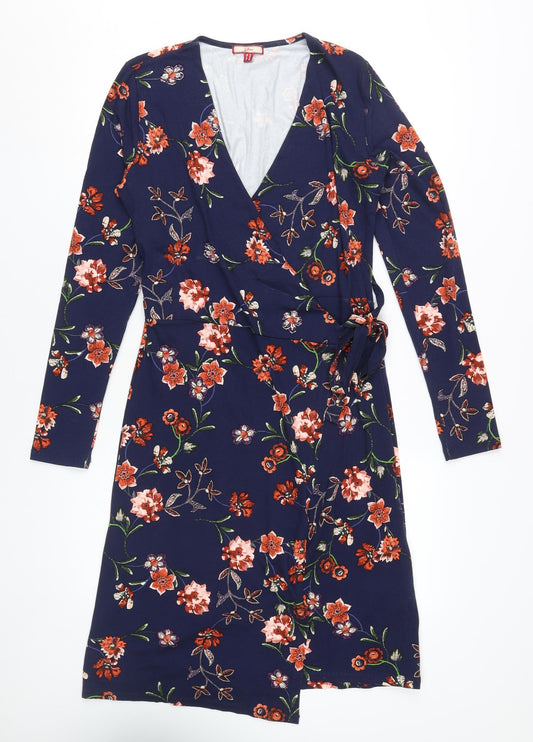 Joe Browns Women's Floral Wrap Dress UK 10 Multicoloured