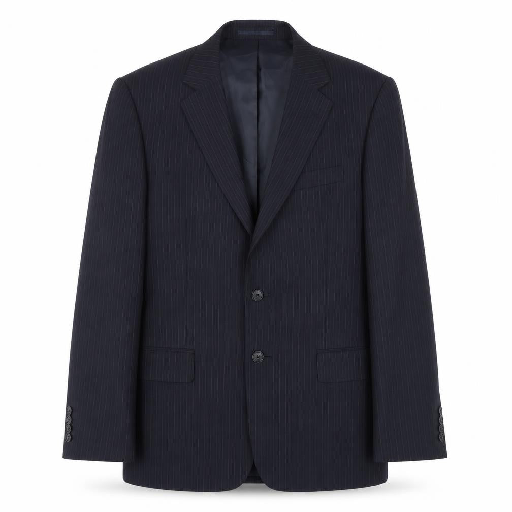 Mens 38 Chest Regular Jaeger Black Two-Button Blazer