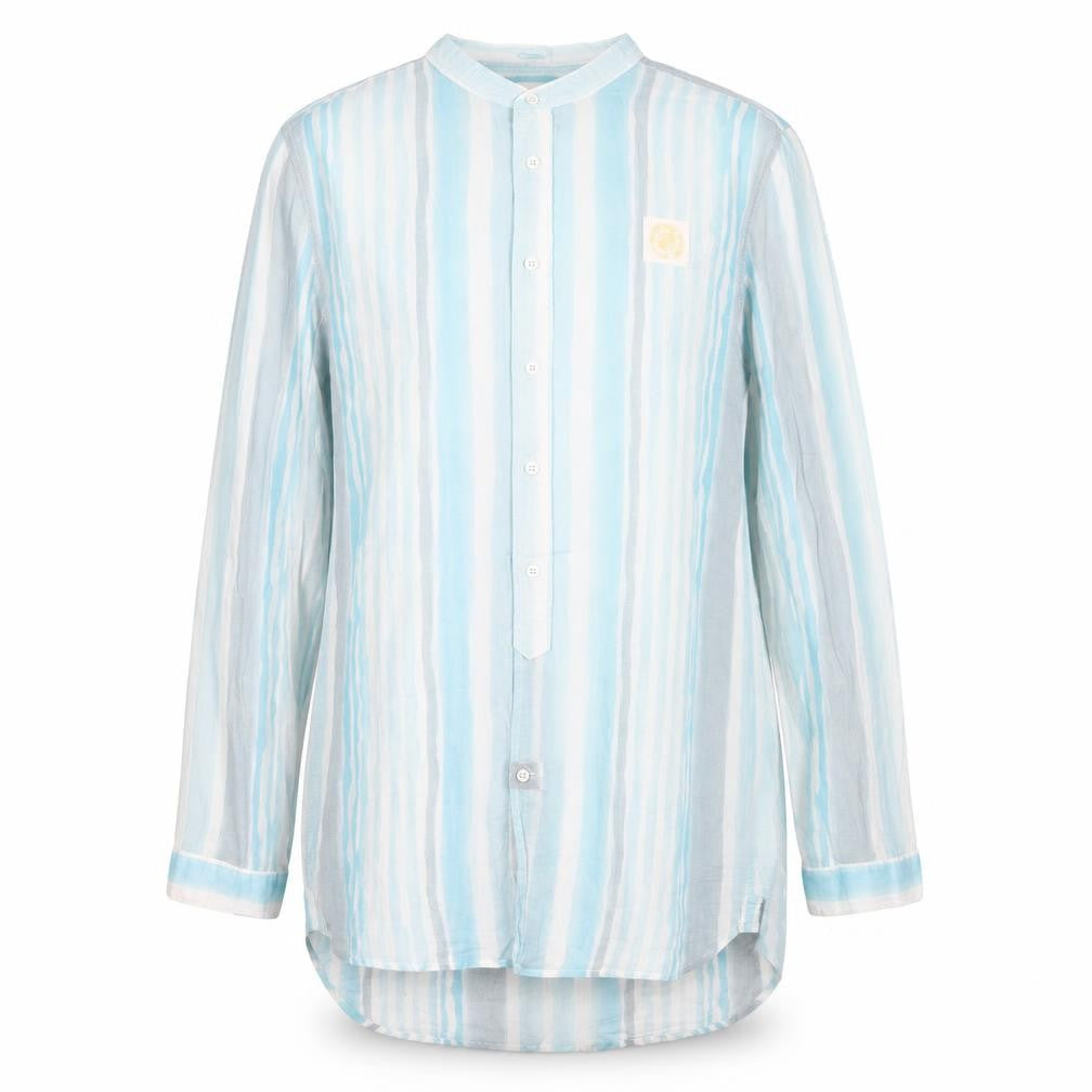 Womens UK Size L Diesel Blue Cotton Button-Up