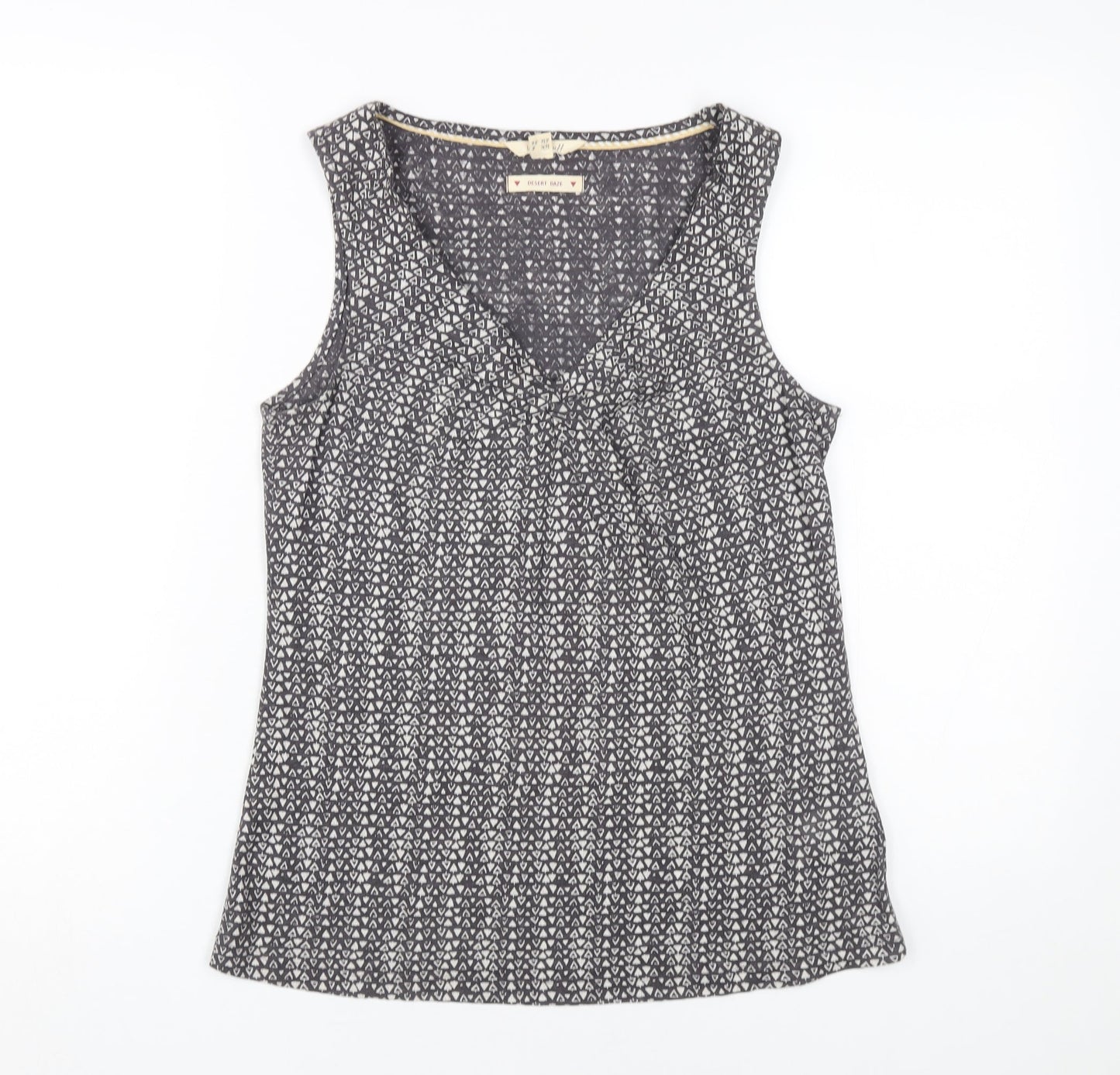 Womens UK Size 8 White Stuff Grey Linen Tank