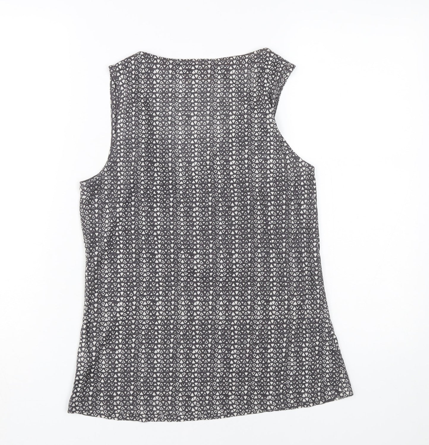 Womens UK Size 8 White Stuff Grey Linen Tank