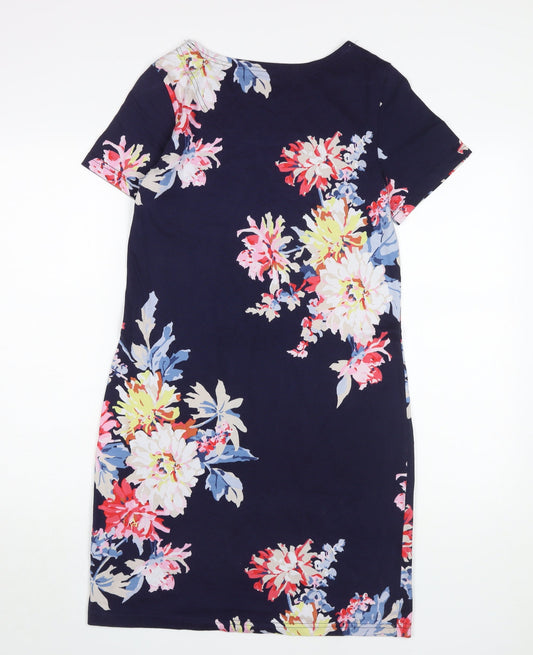 Joules Women's Multicoloured Floral Shift Dress Size 10