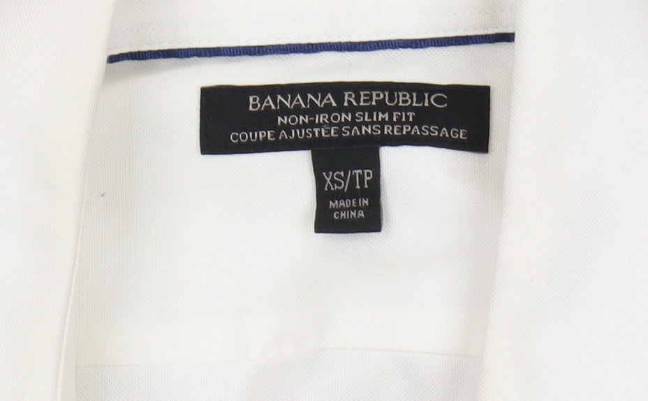 Banana Republic Men's White XS Slim Fit Shirt