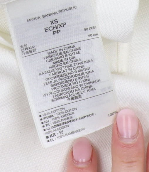 Banana Republic Men's White XS Slim Fit Shirt