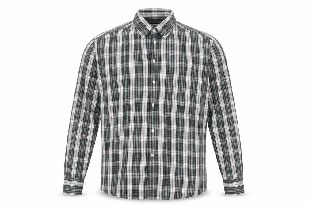 Marks and Spencer Men's Plaid Shirt, Large Multicolour