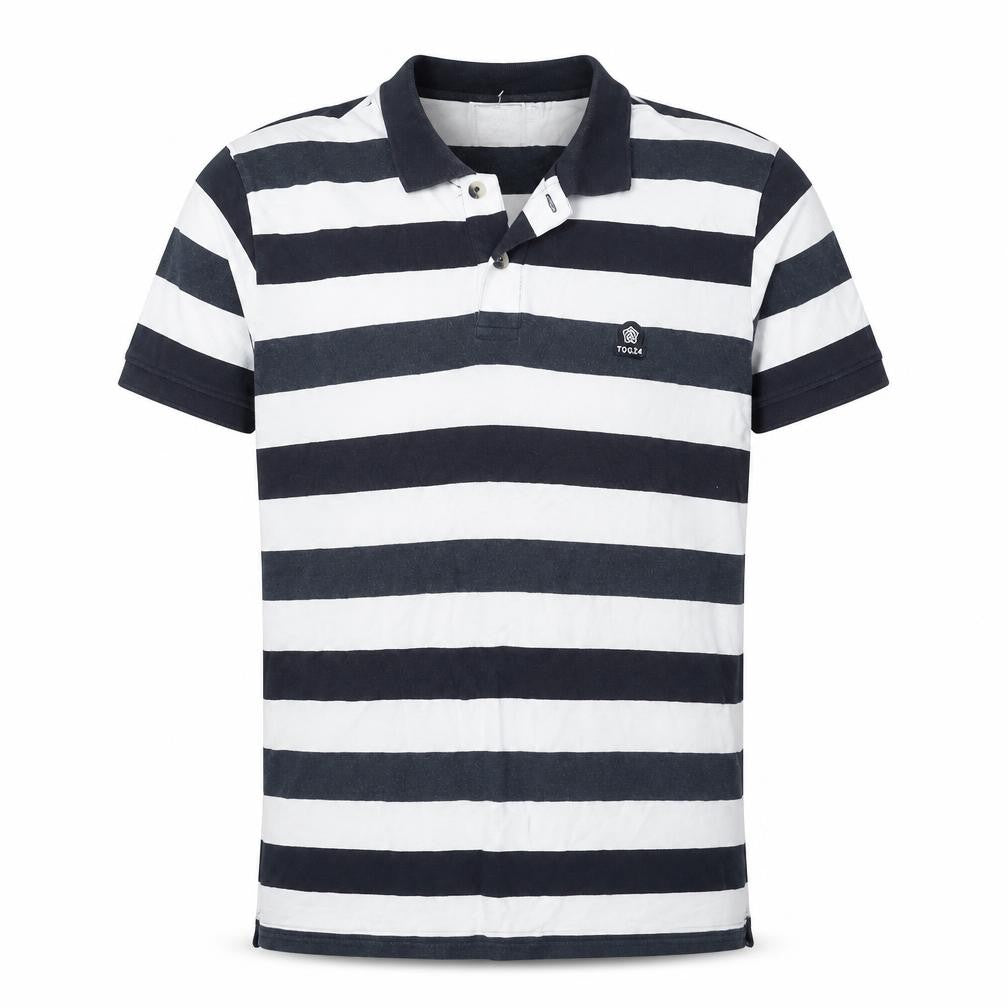 TOG24 Men's Multicoloured XL Striped Polo Shirt