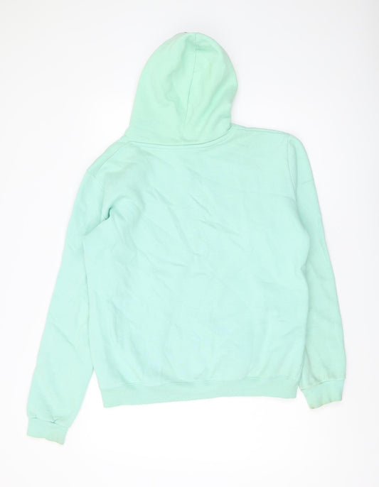 Nike Unisex Hoodie Green M Pullover Drawstring