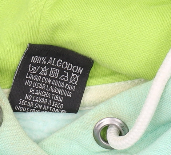 Nike Unisex Hoodie Green M Pullover Drawstring