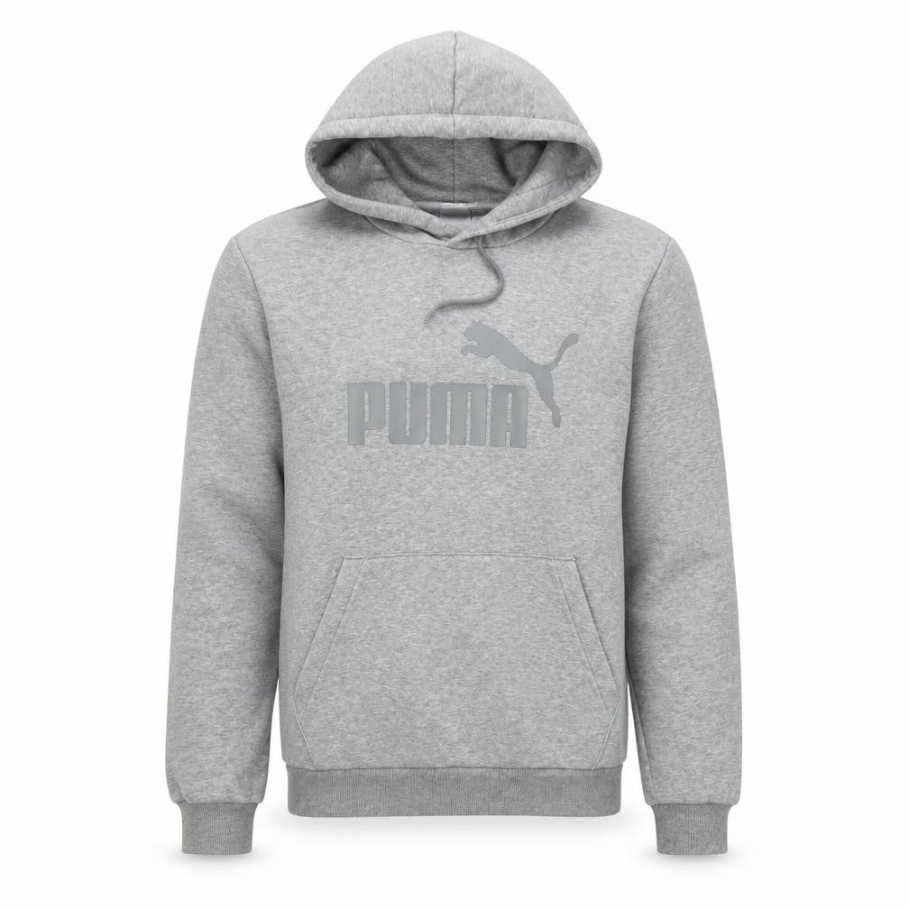 Mens UK S Regular PUMA Grey Pullover Hoodie