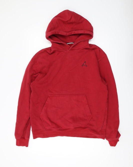 Jordan Men's Red Pullover Hoodie M - Logo Accents