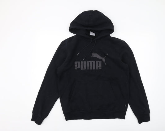 Puma Men's Black Pullover Hoodie, Size S
