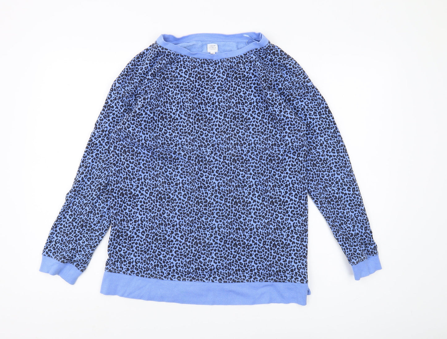 John Lewis Women's Blue Animal Print Pullover Size 10