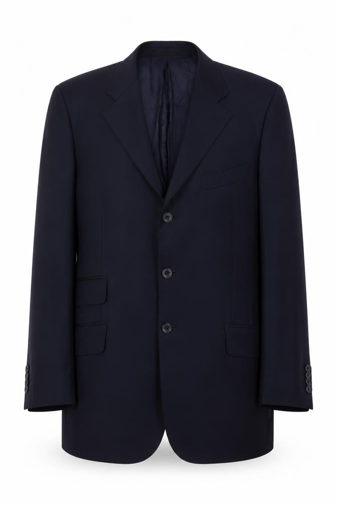 Mens 41 Chest Regular T.M.Lewin Blue Three-Button Blazer