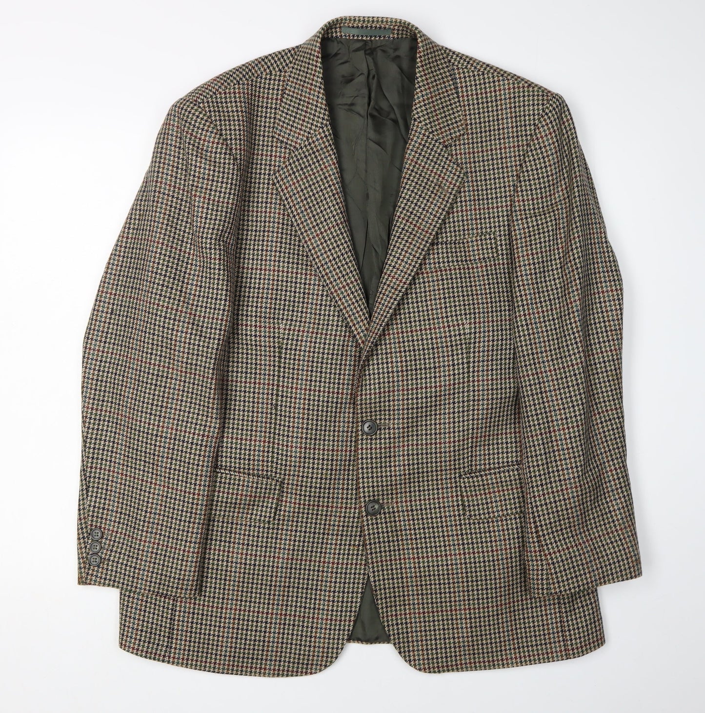 Magee Men's Multicoloured Check Tweed Blazer 40S