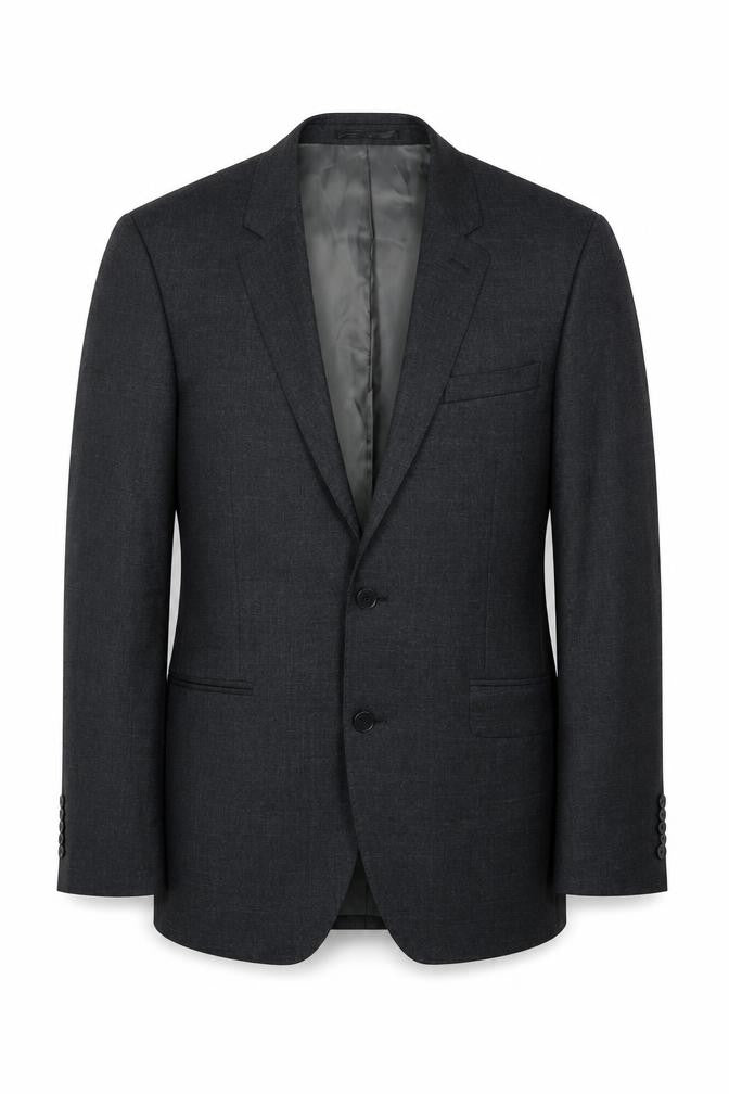 Mens 38 Chest Regular T.M.Lewin Grey Two-Button Blazer
