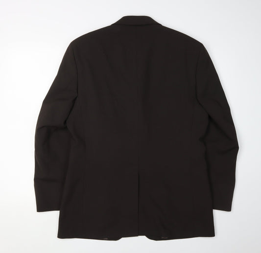 Moss Mens Brown Blazer 38S Formal Classic