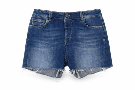 Fat Face Women's Blue 8 Cut-Off Denim Shorts
