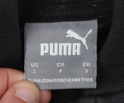 Puma Men's Black Full Zip Hoodie, Size S