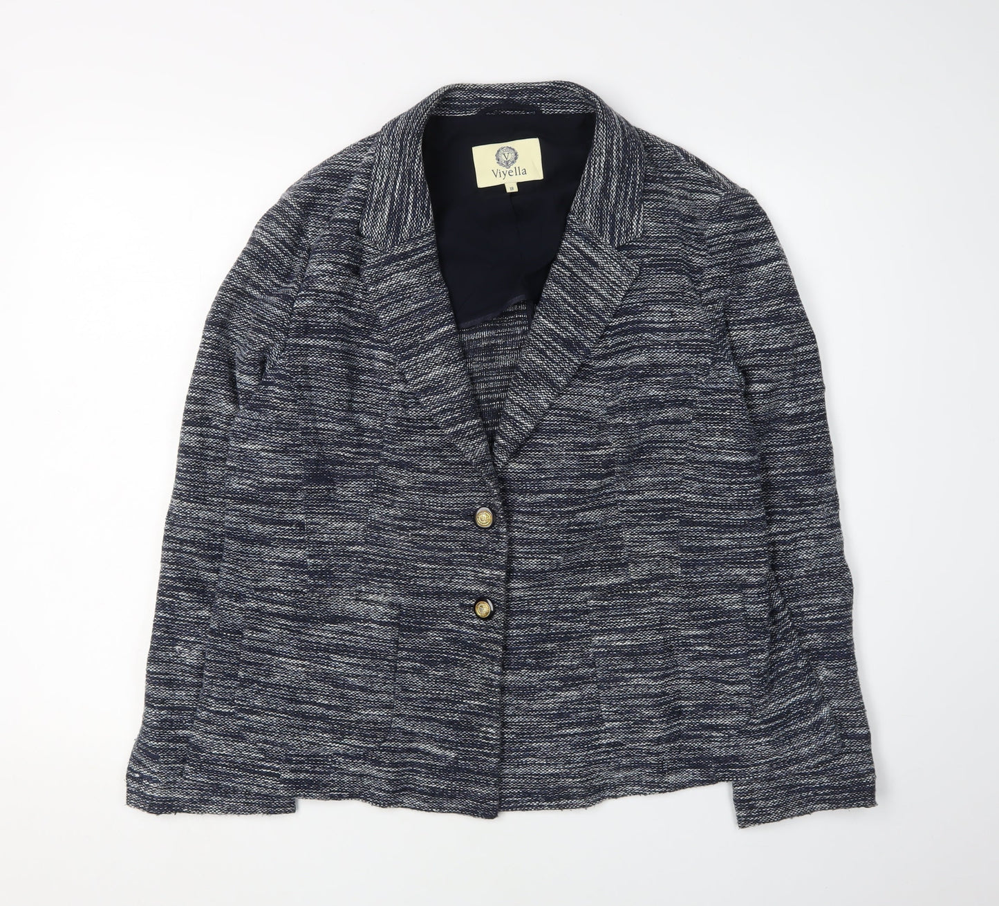 Viyella Women's Blue Blazer, Size 18, Lined Casual Classic
