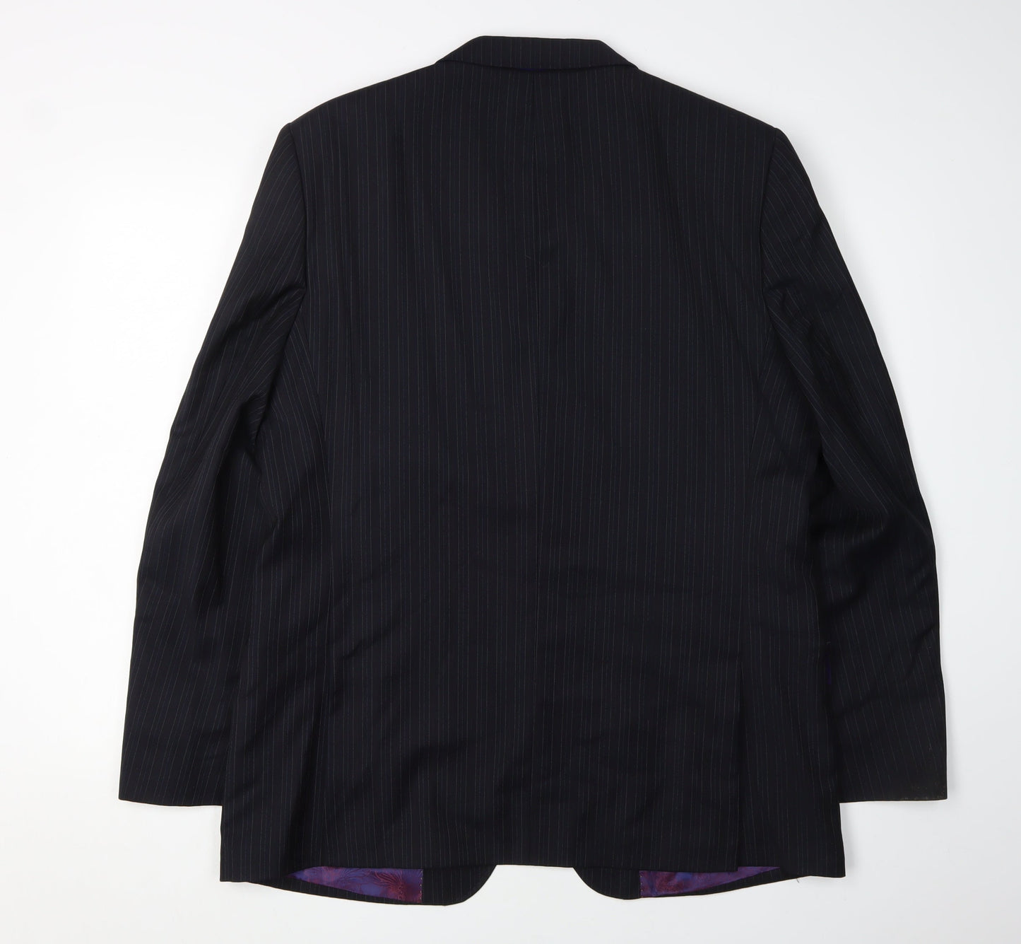 Ted Baker Men's Blue Striped Blazer 42R Wool Formal