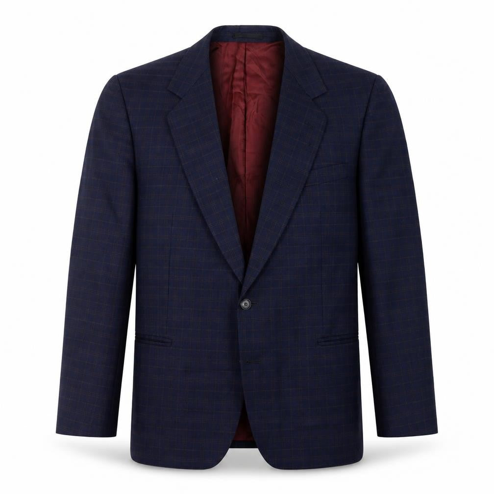 Mens 42 Chest Regular Magee Blue Two-Button Blazer
