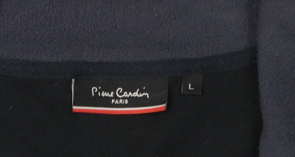 Pierre Cardin Men's Black Fleece Jacket Size L