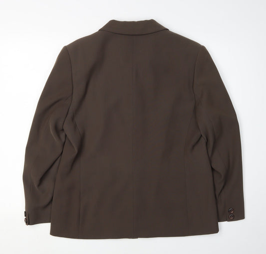 Alexon Women's Brown Blazer Size 14 Five-Button
