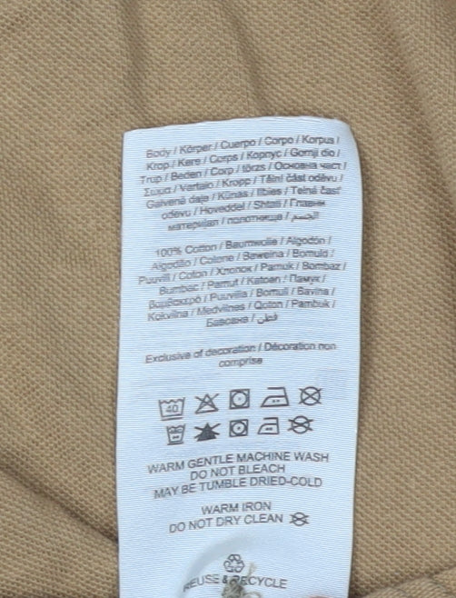 Jack & Jones Men's Brown Polo Shirt Size S