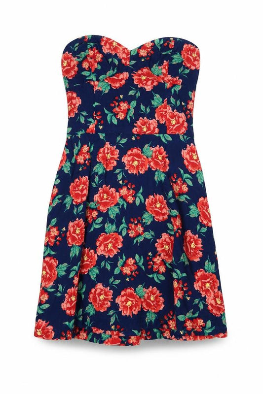 Superdry Women's Multicoloured Floral A-Line Dress XS