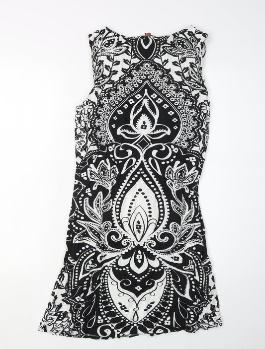Joe Browns Women's Black Paisley Sheath Dress Size 10