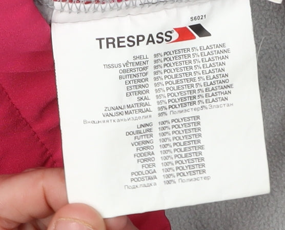 Trespass Women's Pink Soft Shell Hooded Jacket L