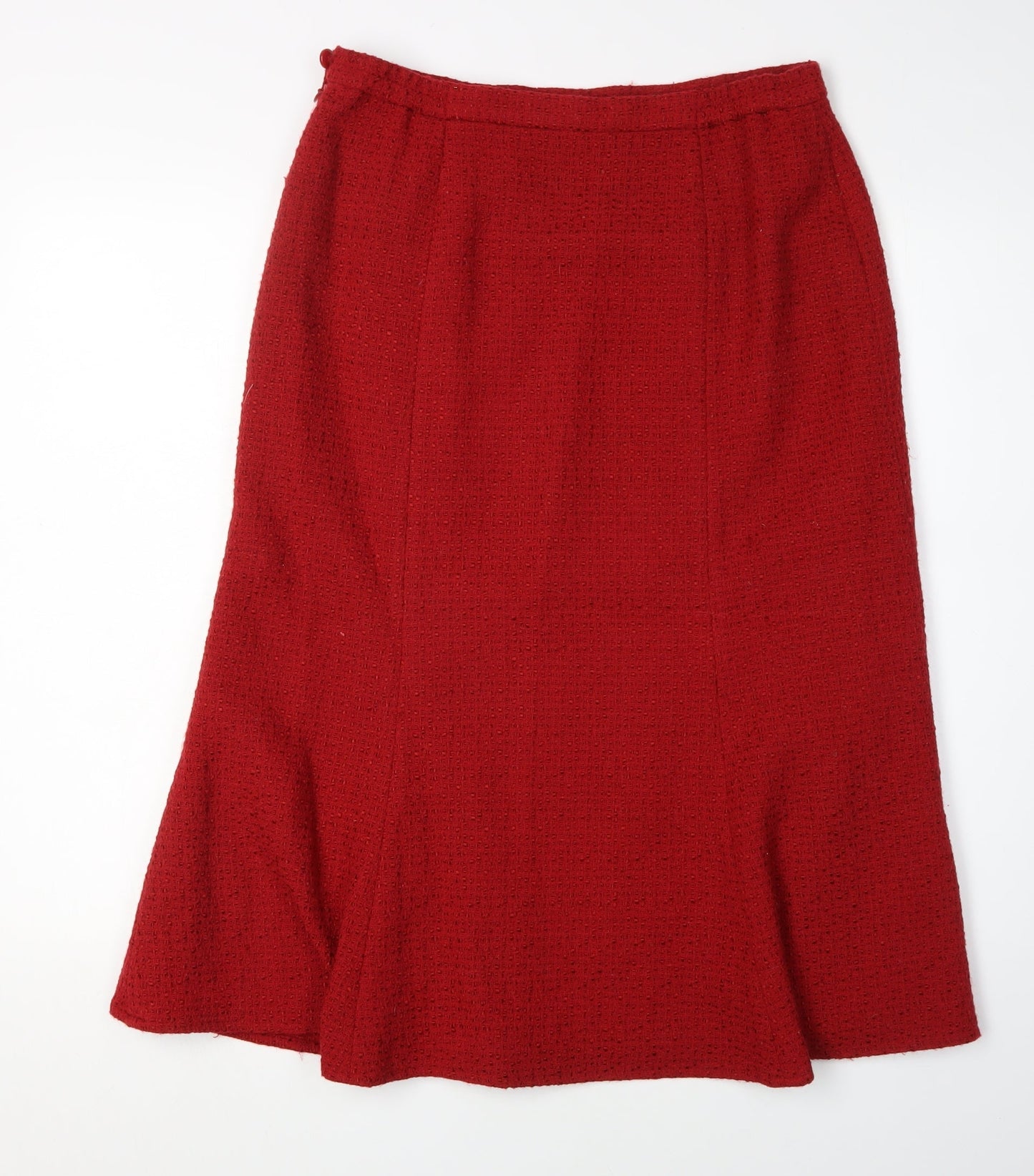 Eastex Women's Red Midi Pencil Skirt, Size 12