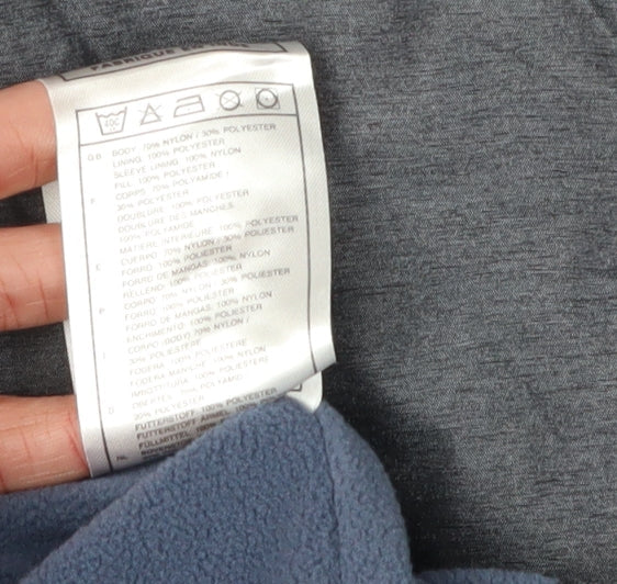 Nike Women's Grey Rain Coat Jacket Size 4 - Hooded
